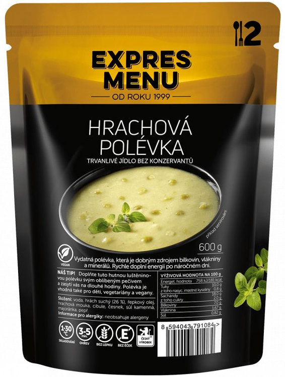 Hrachová polévka bez lepku 600 g Expres menu